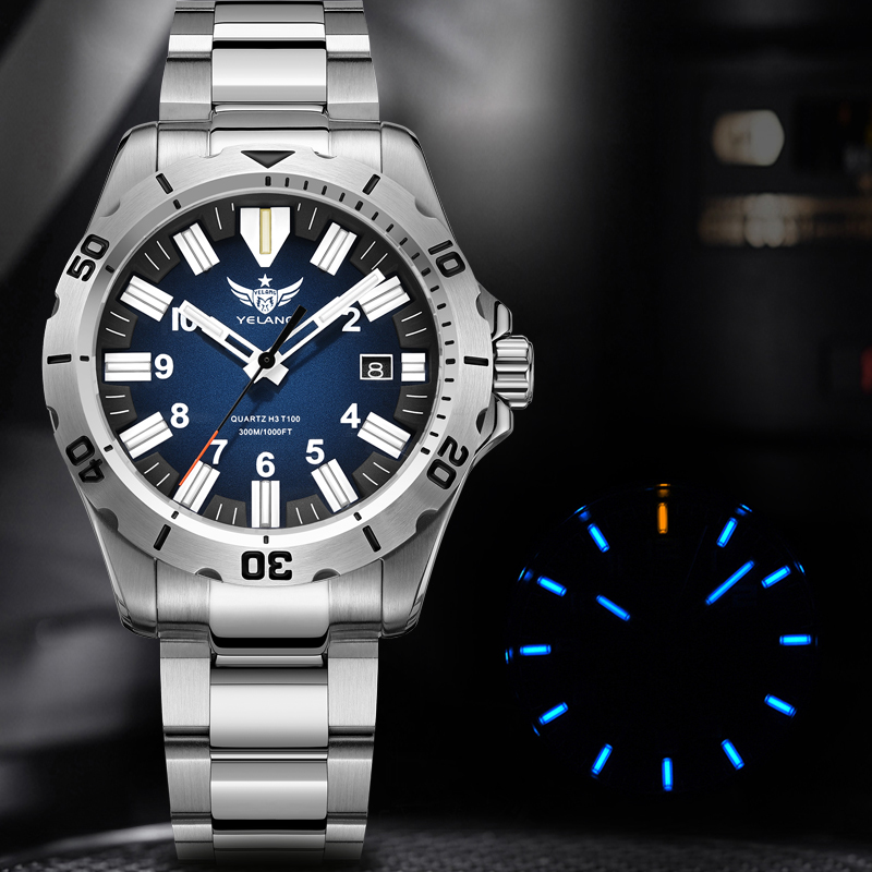 YELANG  V1036 42mm Men Quartz  - Diver Watch 300M avaliação e preço