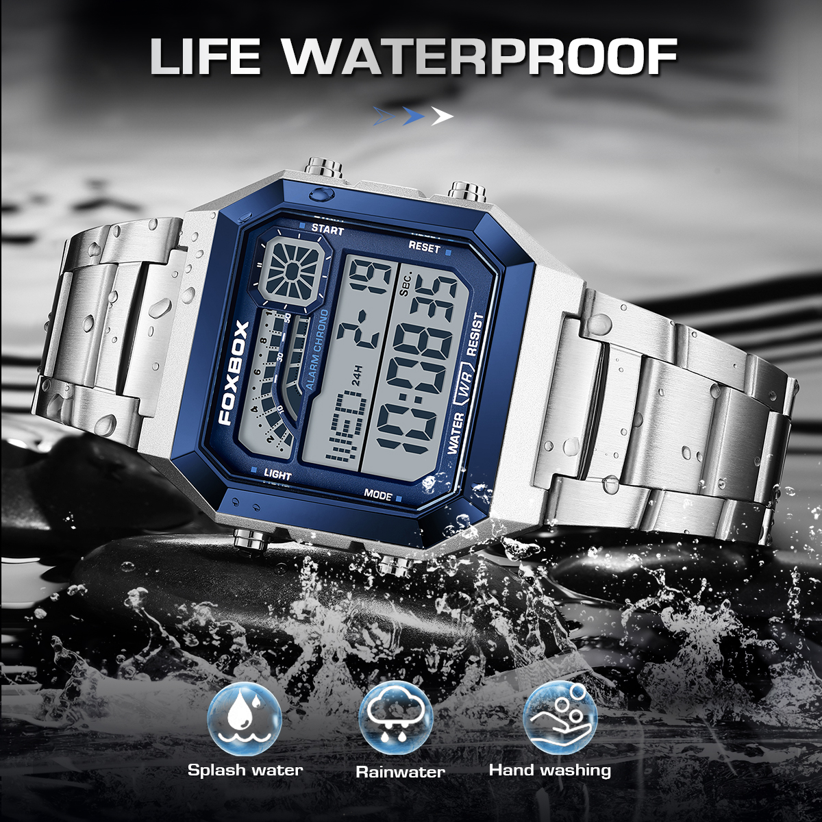 FOXBOX Fashion Luxury Digital  - Luxury Watch Hand avaliação e preço