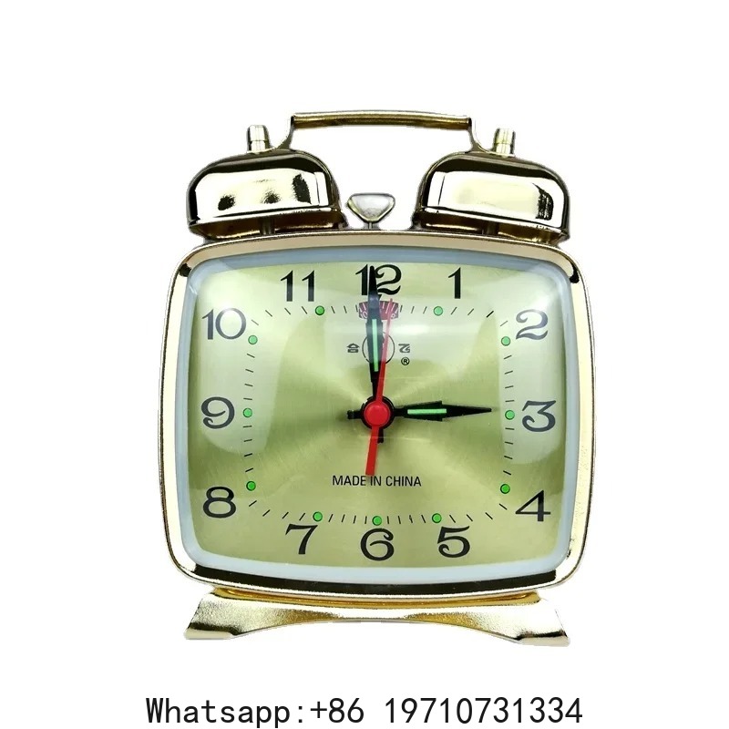 Metal Mechanical Alarm Clock C - Table Watch Luxury avaliação e preço