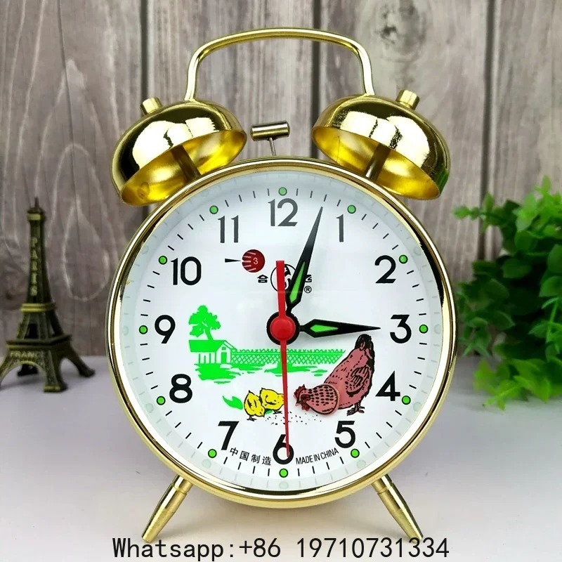 Metal Mechanical Alarm Clock C - Table Watch Luxury avaliação e preço