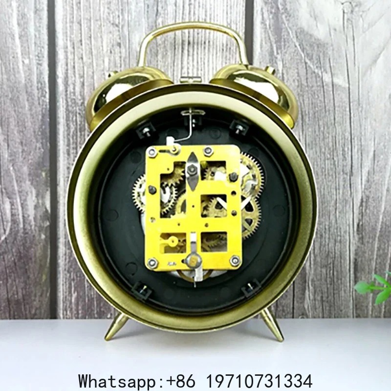 Metal Mechanical Alarm Clock C - Table Watch Luxury avaliação e preço