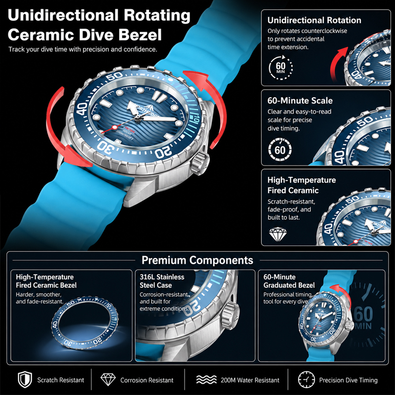 NORTH EDGE 2026 New TRITON Sol - Diver Watch 300M avaliação e preço