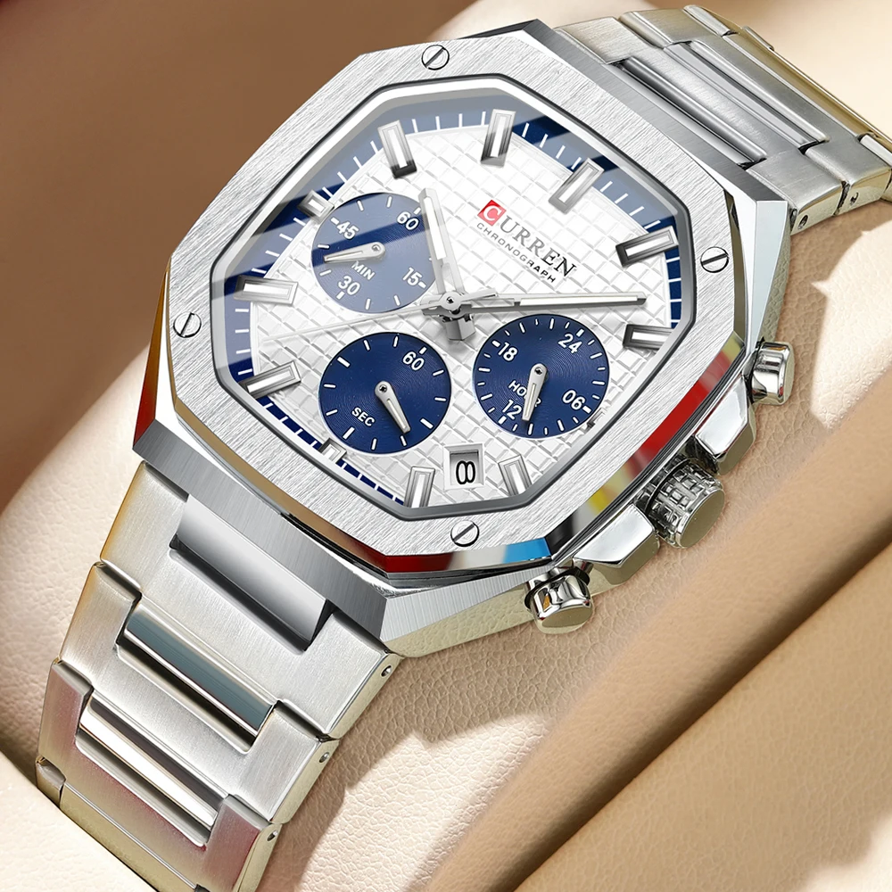 CURREN Men Watch Top Brand Lux - Luxury Watch Mockup avaliação e preço