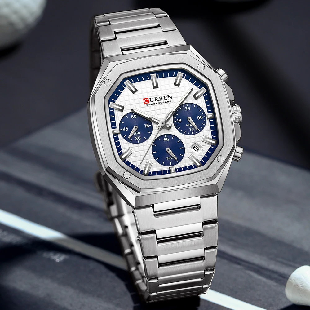 CURREN Men Watch Top Brand Lux - Luxury Watch Mockup avaliação e preço