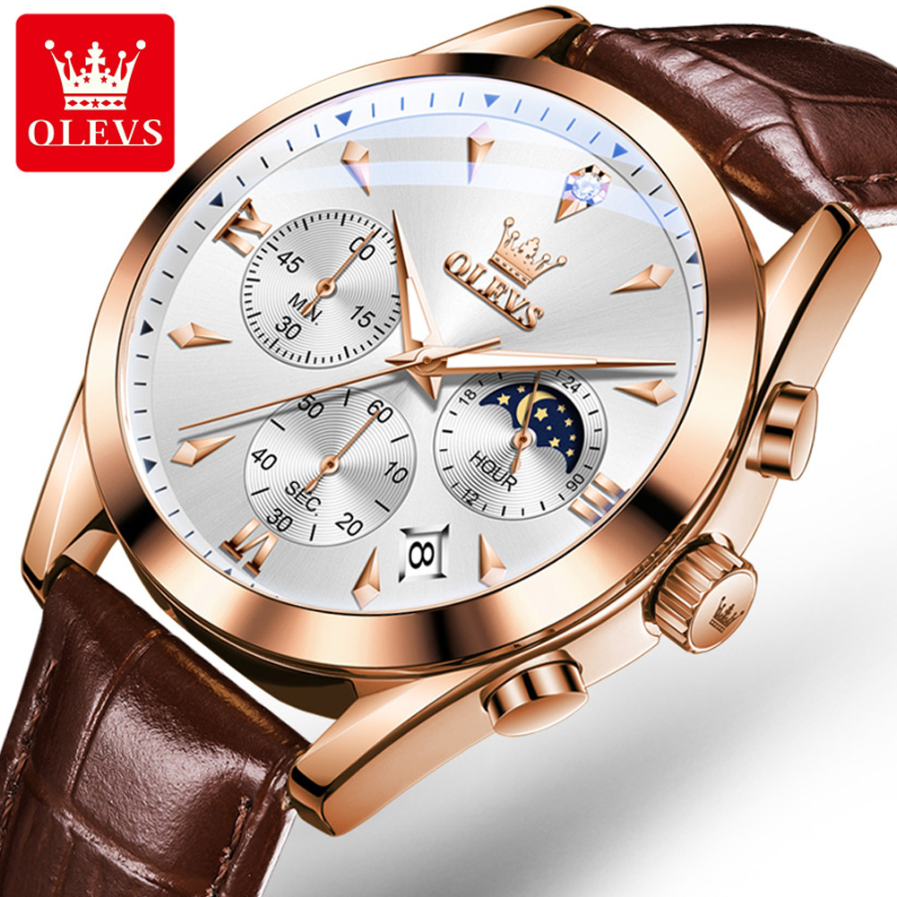 OLEVS Brand New Fashion Quartz - Luxury Watch Mockup avaliação e preço