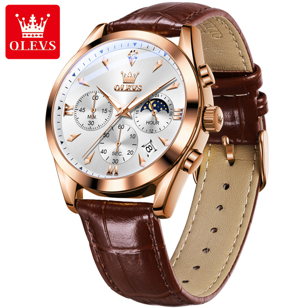 OLEVS Brand New Fashion Quartz - Luxury Watch Mockup avaliação e preço
