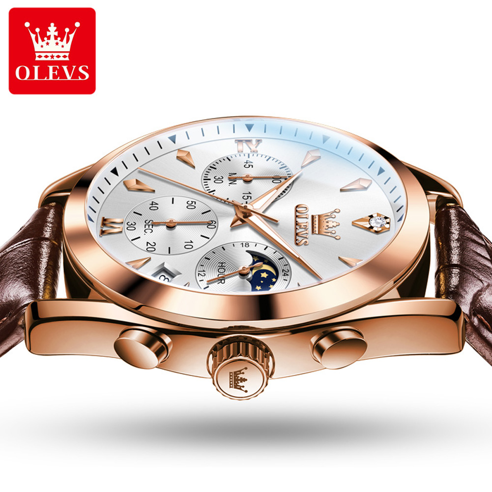 OLEVS Brand New Fashion Quartz - Luxury Watch Mockup avaliação e preço