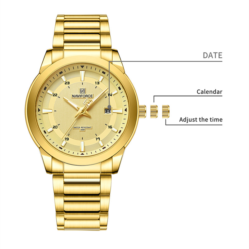 2024 Top Brand NAVIFORCE Mens  - Luxury Watch Mockup avaliação e preço