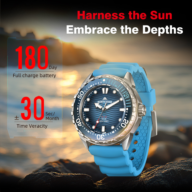 NORTH EDGE 2025 New TRITON Sol - Diver Watch 300M avaliação e preço