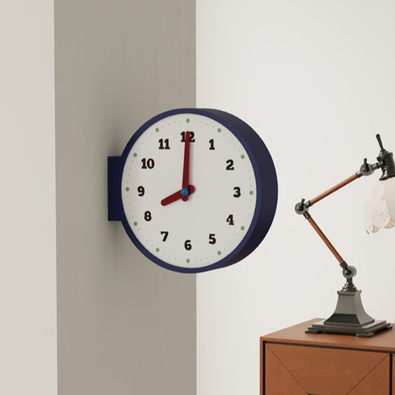 Double Sided Wall Clock Corner - Luxury Watch House avaliação e preço