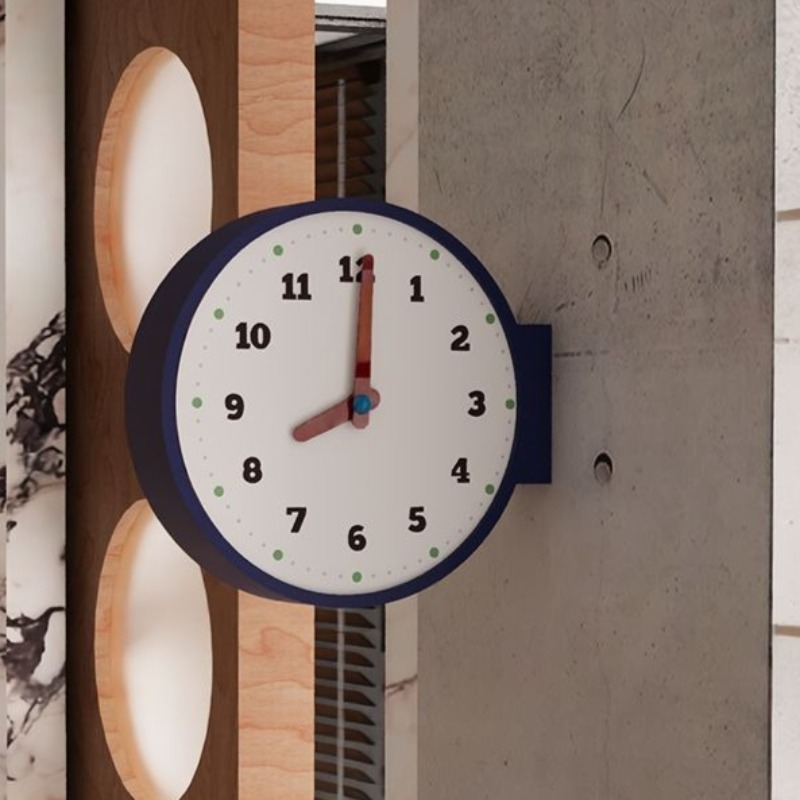 Double Sided Wall Clock Corner - Luxury Watch House avaliação e preço